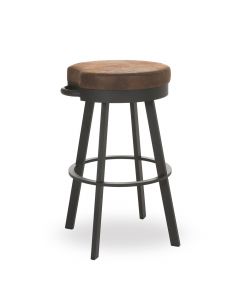 Bryce Backless Swivel Bar Stool with Cushioned Seat