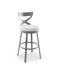 Lincoln Swivel Bar Stool with Cushioned Seat