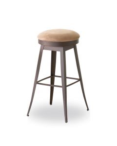 Grace Backless Swivel Bar Stool with Cushioned Seat