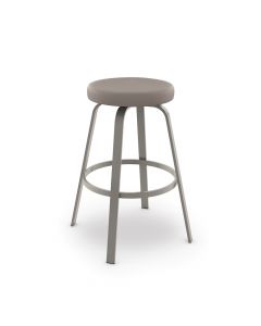 Reel Backless Swivel Bar Stool with Cushioned Seat