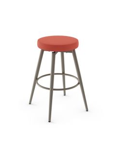 Nox Backless Swivel Bar Stool with Cushioned Seat