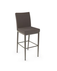 Melrose Non-Swivel Bar Stool with Cushioned Seat &amp; Backrest