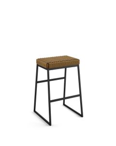 Bryan Backless Non-Swivel Bar Stool with Cushioned Seat