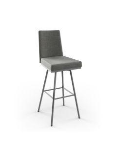 Linea Swivel Bar Stool with Cushioned Seat &amp; Backrest