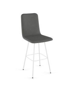 Bray Swivel Bar Stool with Cushioned Seat &amp; Backrest