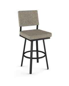 Mathilde Swivel Bar Stool with Cushioned Seat &amp; Backrest
