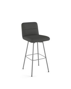 Niles Swivel Low Back Bar Stool with Cushioned Seat &amp; Backrest