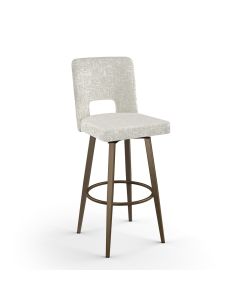 Bryana Swivel Bar Stool with Cushioned Seat &amp; Backrest