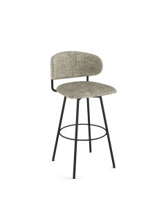 Wyatt Swivel Bar Stool with Cushioned Seat &amp; Backrest