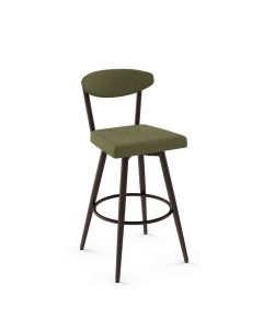 Wilbur Swivel Bar Stool with Cushioned Seat &amp; Backrest