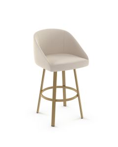 Wembley Swivel Bar Stool with Cushioned Seat &amp; Backrest
