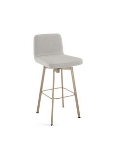 Tully Swivel Bar Stool with Cushioned Seat &amp; Backrest