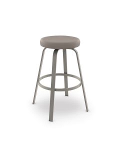 Reel Backless Swivel Bar Stool with Cushioned Seat
