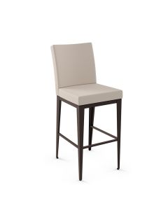 Pablo Non-Swivel Bar Stool with Cushioned Seat &amp; Backrest