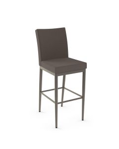 Melrose Non-Swivel Bar Stool with Cushioned Seat &amp; Backrest